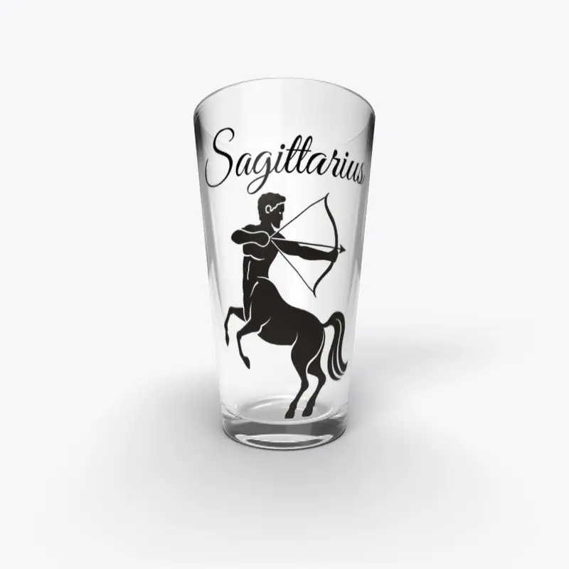 Zodiac Sign Sagittarius Pint Glass