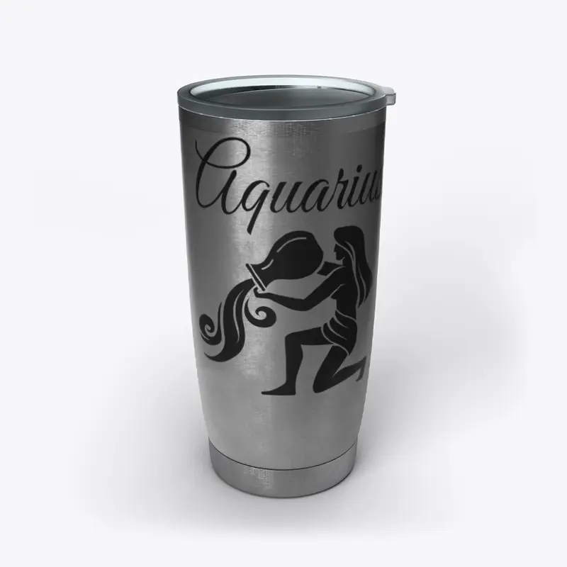 Zodiac Sign Aquarius Tumbler