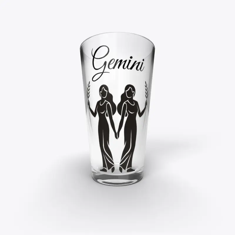 Zodiac Sign Gemini Pint Glass