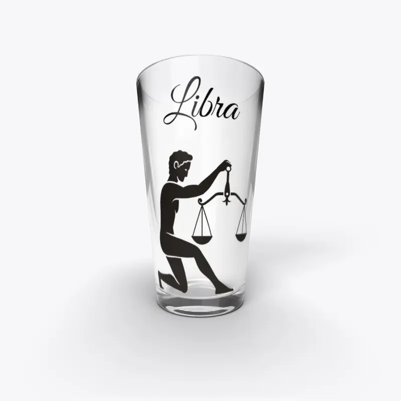 Zodiac Sign Libra Pint Glass