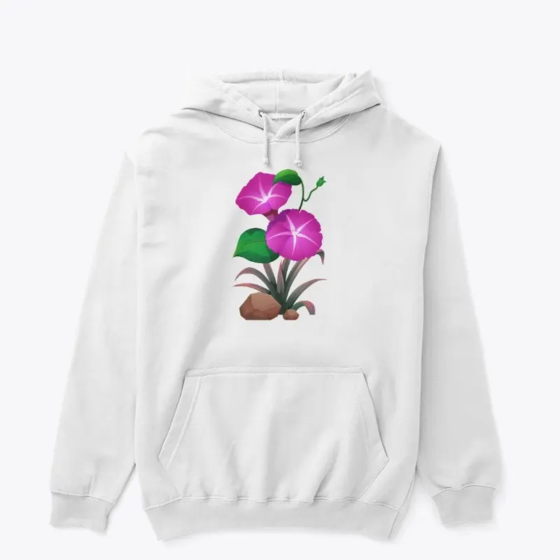 Purple Flowers Hoodie