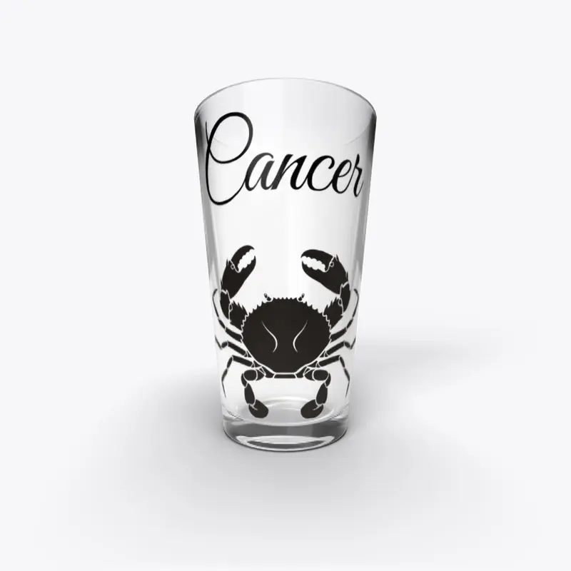 Zodiac Sign Cancer Pint Glass